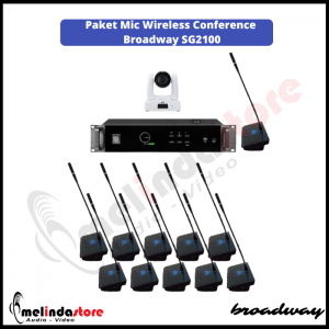 Mic Wireless Conference Broadway SG2100 - 11 Mic + Camera PTZ